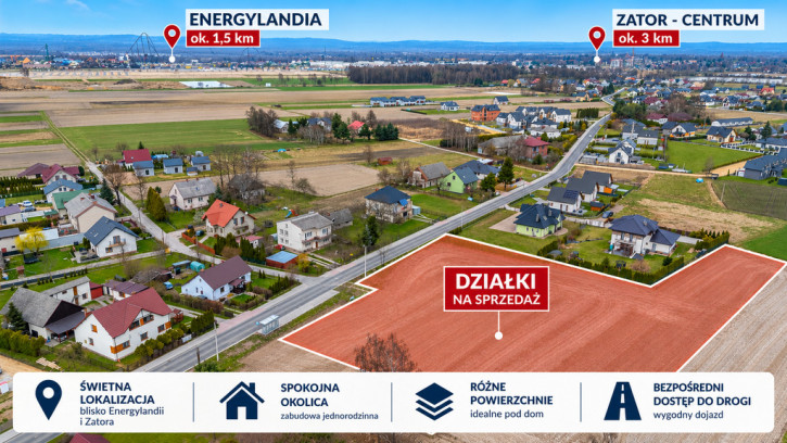 Działka Sprzedaż Zator Bugajska 1