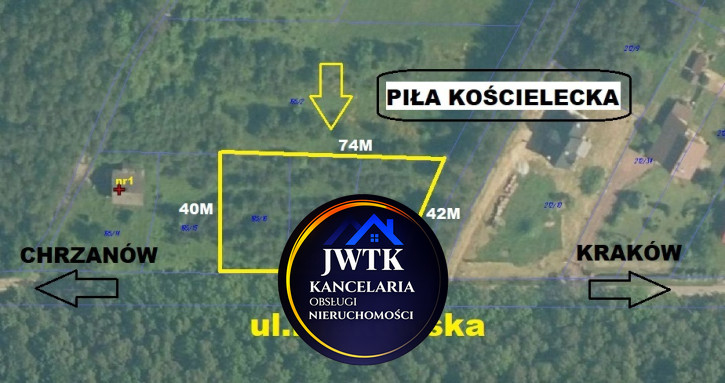 Działka Wynajem Piła Kościelecka Krakowska 1